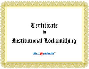 Mr-Locksmith-Certificate-Insitutional-Locksmith