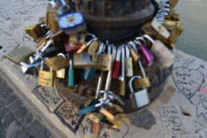 Love Locks on the Ponte Milvio bridge in Rome