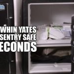 Terry Whin-Yates Opens Sentry Safe