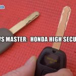 Honda Valet Key vs Master Key Mr. Locksmith