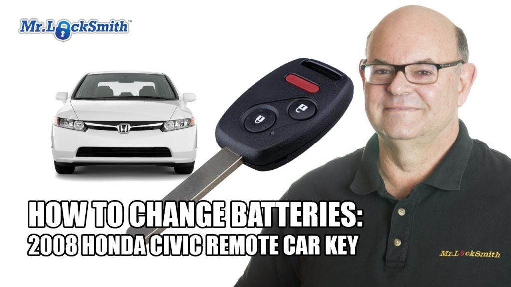 How to Replace Honda Civic 2008 Remote Car key battery Mr. Locksmith™ Blog